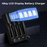 IMREN B4 Battery Charger for NiMH/NiCD 1.5V AAA Lithium Battery with Type-C and LCD Display