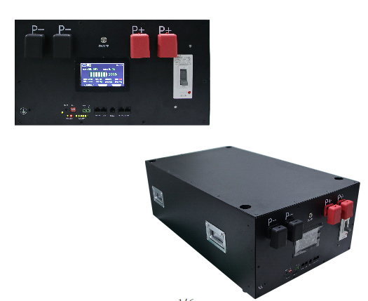 IMREN 48V Vertical DIY LiPo4 Energy Storage Power Box(No Batteries)(Black)