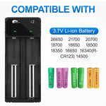 IMREN 18650 21700 Lithium NiMH Battery Charger (2Bay) - IMRENBATTERIES.COM