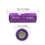 IMREN 26650 4200mAh 60A Battery (2Pack) - IMRENBATTERIES.COM