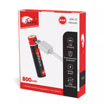 IMREN 4PCS AAA 1.5V 800MWH Li-ion AAA USB Rechargeable Battery - IMRENBATTERIES.COM