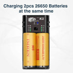 IMREN USB AAA Lithium NiMH 18650 Battery Charger (2Bay) - IMRENBATTERIES.COM
