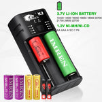 IMREN USB AAA Lithium NiMH 18650 Battery Charger (2Bay) - IMRENBATTERIES.COM