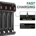 IMREN A8 Universal 8 Bays Quick Chager with Type-C Hight Speed for AA/AAA - IMRENBATTERIES.COM