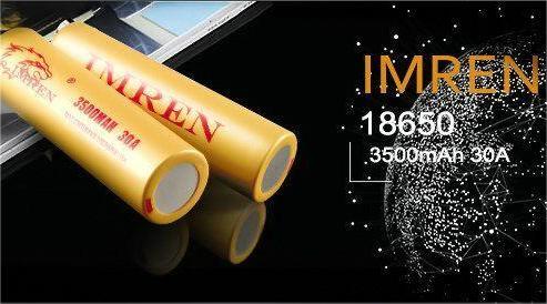 IMREN 18650 3500mAh 30A: High-Performance Rechargeable Lithium Battery Review | IMREN Battery