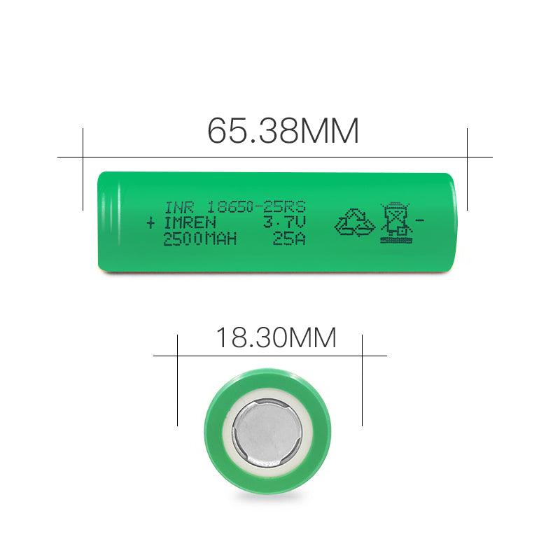 IMREN 25RS and SAMSUNG 25R performance contast - IMRENBATTERIES.COM