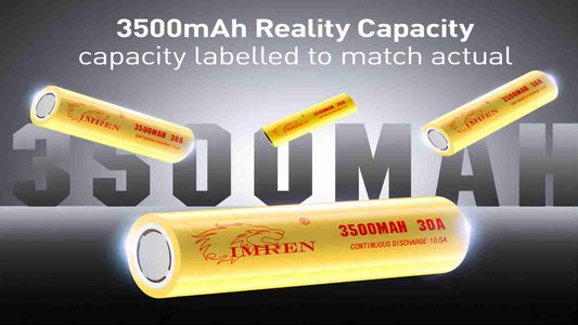 Unlocking Performance: IMREN 18650 3500mAh 30A Rechargeable Lithium Battery