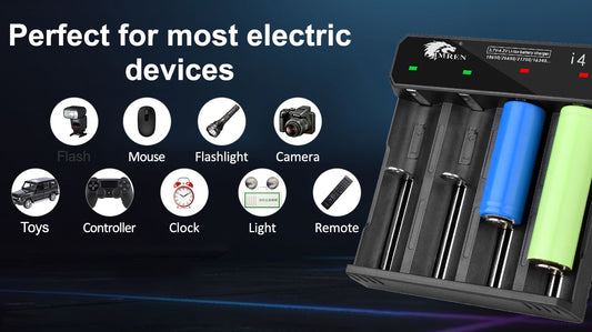 Unlocking Vape Power IMREN I4 Universal Rechargeable Battery Charger with USB Type-C Port  IMREN Battery