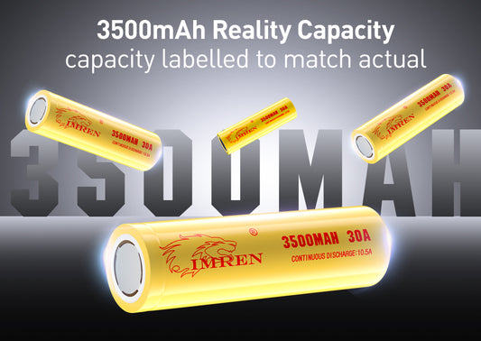 Unveiling the Powerhouse: IMREN 18650 3500mAh 30A Rechargeable Lithium Battery | IMREN Battery