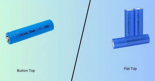 What is the Difference Between Flat Top and Button Top 18650 Batteries  IMREN Battery