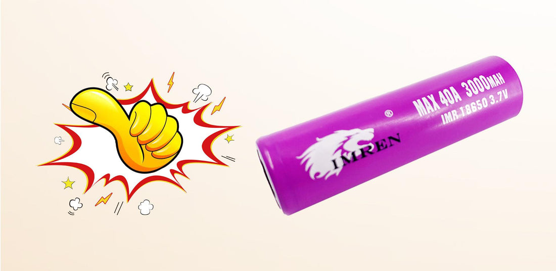 IMREN 3.7V Rechargeable 18650 lithium batteries