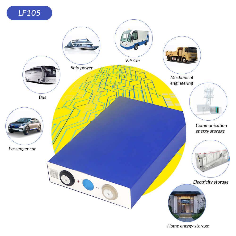 EVE-rechargeable-LF105-100Ah3.2V-LiFePO4-Prismatic-Battery-LFP-Cell-(16PCS)-useage
