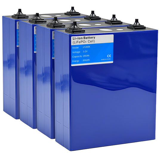 Exencell LF280k 280Ah Li-ion LiFePO4 Battery Cells (4PCS)