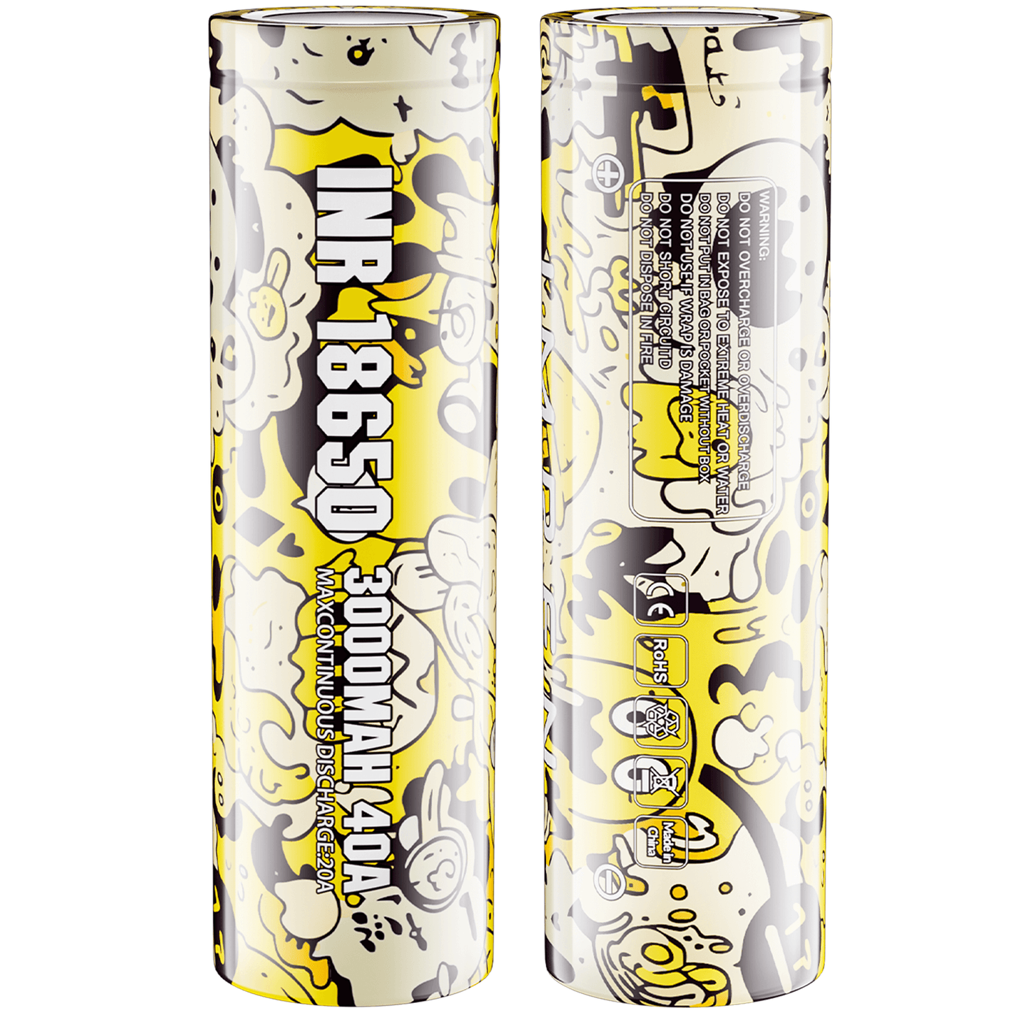IMREN 18650 3000mAh 40A Rechagreable Battery (4PCS/Pack)