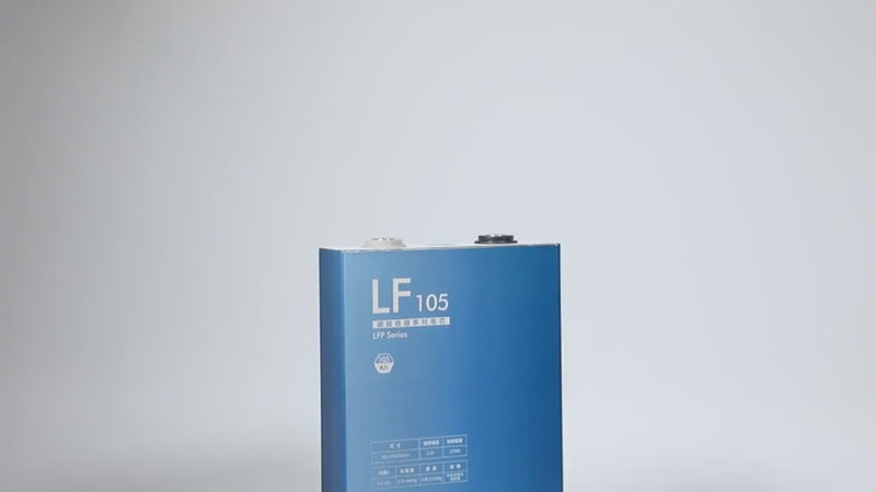 EVE LF105 3.2V 100Ah Rechargeable Prismatic LiFePo4 Battery LFP Cells (16PCS)