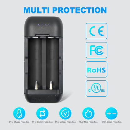 Handheld 2 Ports Universal Battery Charger Potable Mobile Power Bank - IMRENBATTERIES.COM