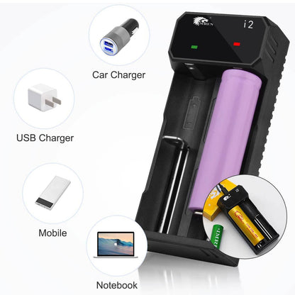 2400 lumens rechargeable 18650 led flashlight charger IMREN Battery Shop