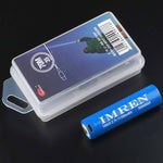 IMREN 18650 3.7V-3000mAh Rechargeable Lithium Battery with Micro-USB Port package show