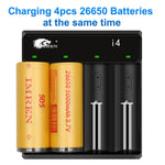 IMREN I4 USB TypeC Lithium NiMH Battery Safety Charger (4Bay) - IMRENBATTERIES.COM