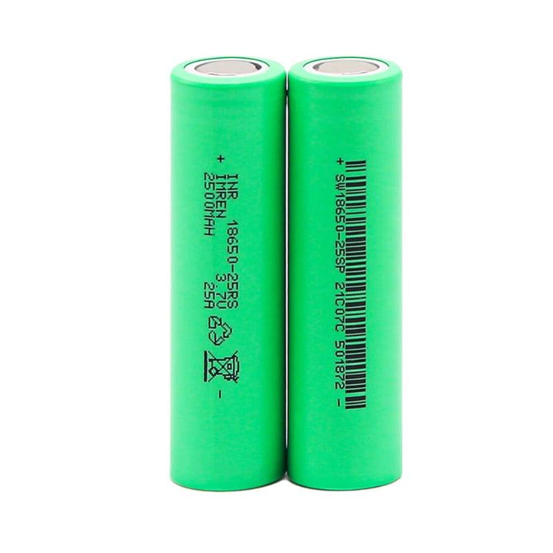 Pack of 2 Rechargeable Li-ion 18650 Battery 3.7V 2500mAh