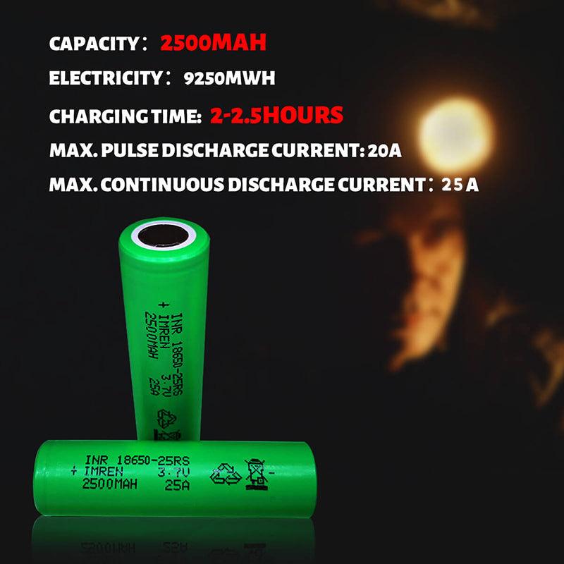 18650 2500 mAh Vape Power Battery