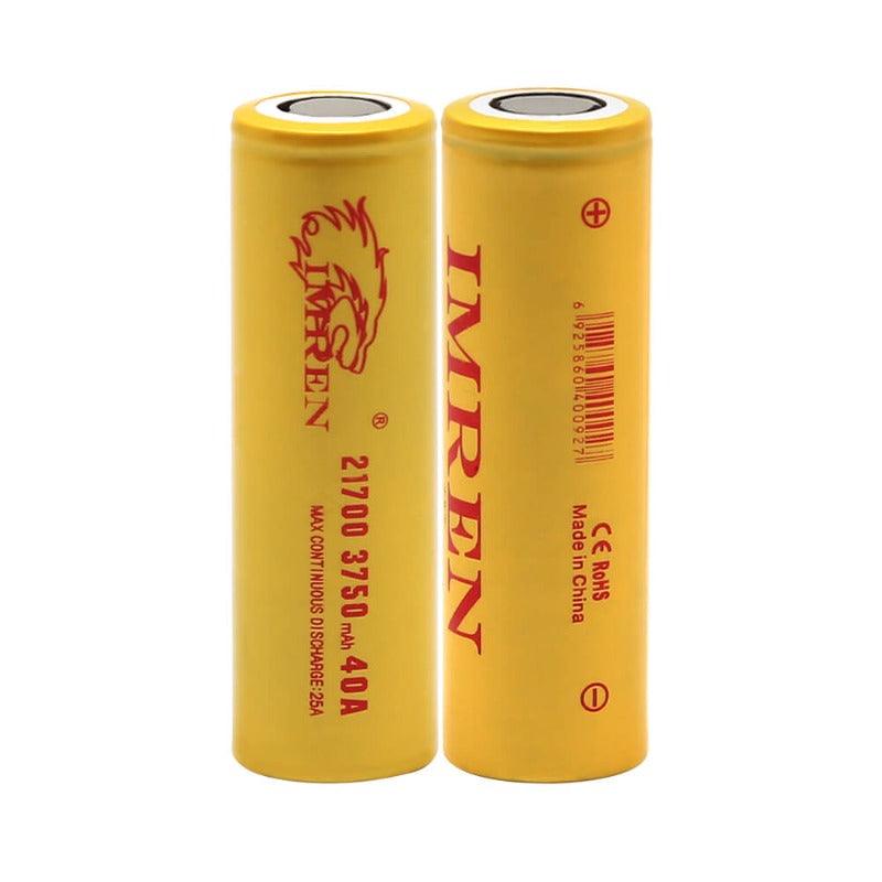IMREN 21700 3750mAh 40A Rechargeable Lithium Battery (2PCS/Pack) IMREN 21700 3750mAh 40A Rechargeable Lithium Battery (2PCS/Pack)