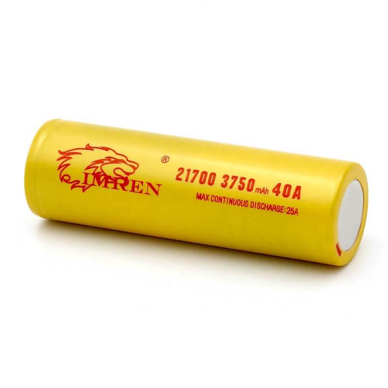 IMREN 21700 3750mAh 40A Rechargeable Lithium Battery (2PCS/Pack)