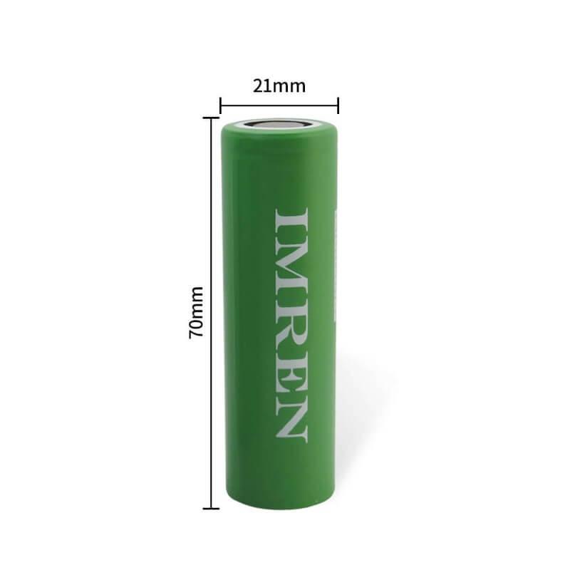 IMREN 21700 5000mAh 15A Rechargeable Lithium Battery (2PCS/Pack)