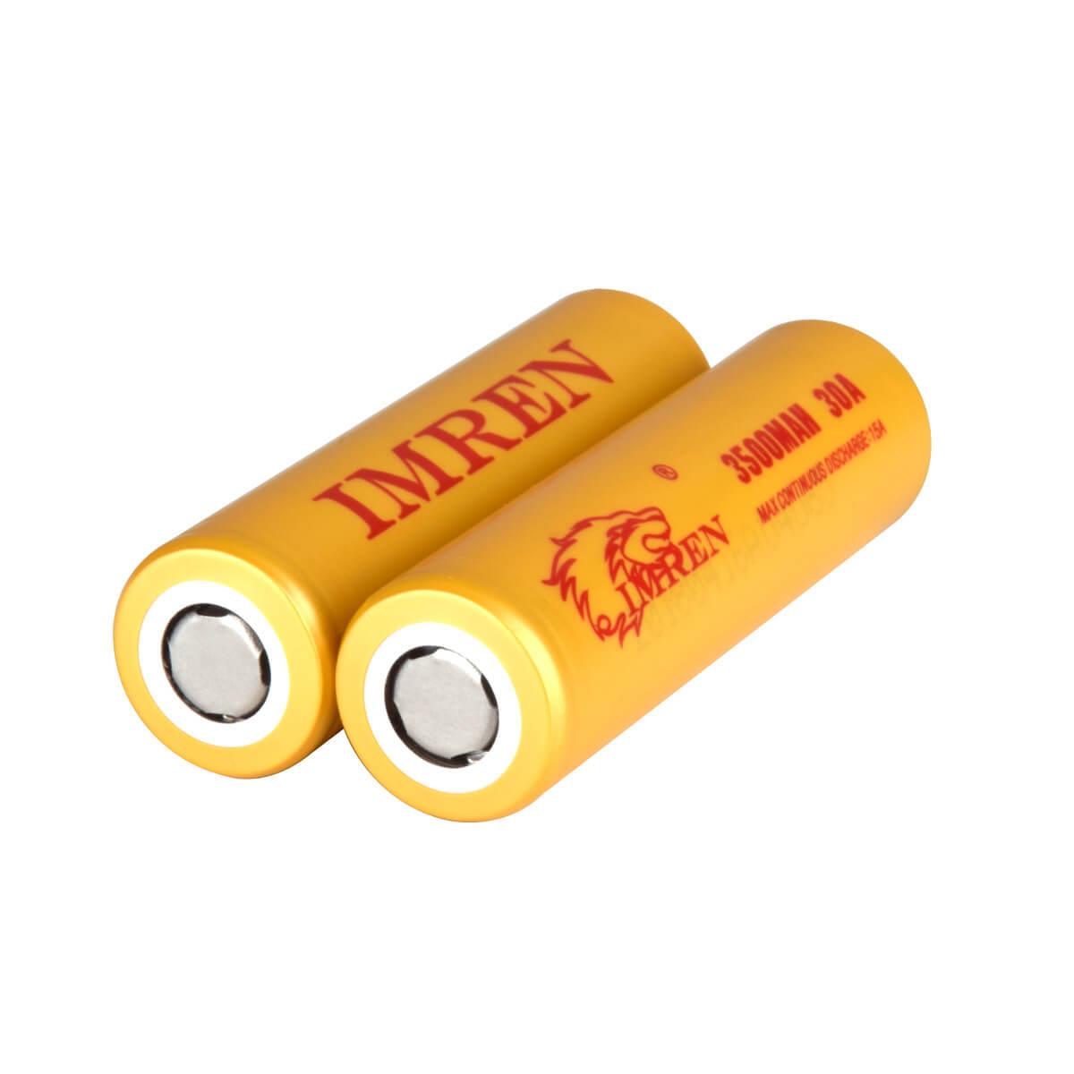 IMREN-2PCS-18650-3500mAh-30A-Lithium-Rechargeable-Battery-for-Flashlight