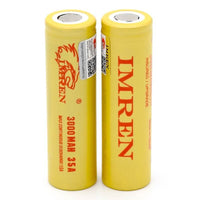 IMREN 18650 3000mAh 35A Rechargeable Lithium Battery (2PCS/Pack)