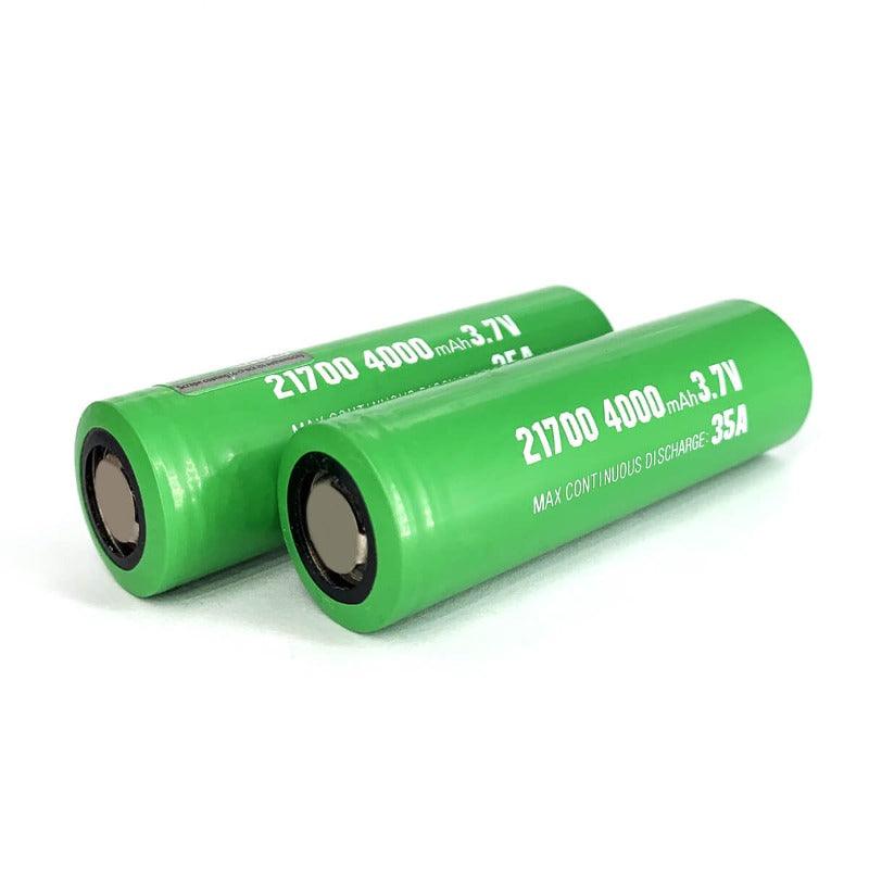 2PCS 3.7V 21700 4000mAh High Capacity with 35A Flap Top Rechargeable Battery High Burst Rate Current