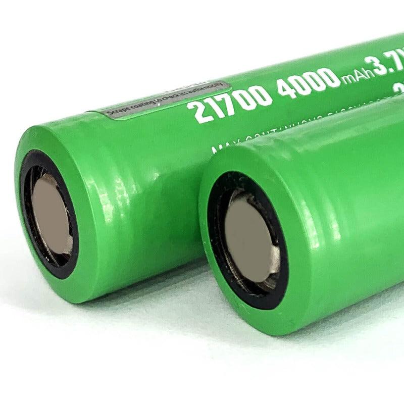 2PCS 3.7V 21700 4000mAh High Capacity with 35A Flap Top Rechargeable Battery High Burst Rate Current